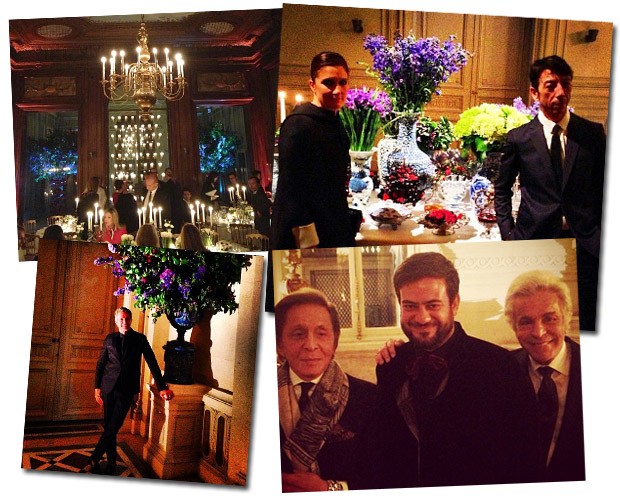 Cenas do jantar da Valentino (Foto: Reprodução/Instagram)