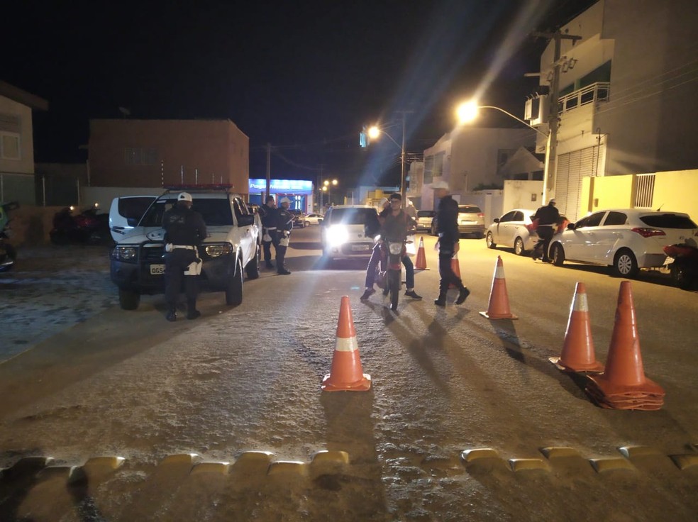OperaÃ§Ã£o Lei Seca aconteceu em Santa Cruz, RN, neste fim de semana â€” Foto: Lei Seca/DivulgaÃ§Ã£o