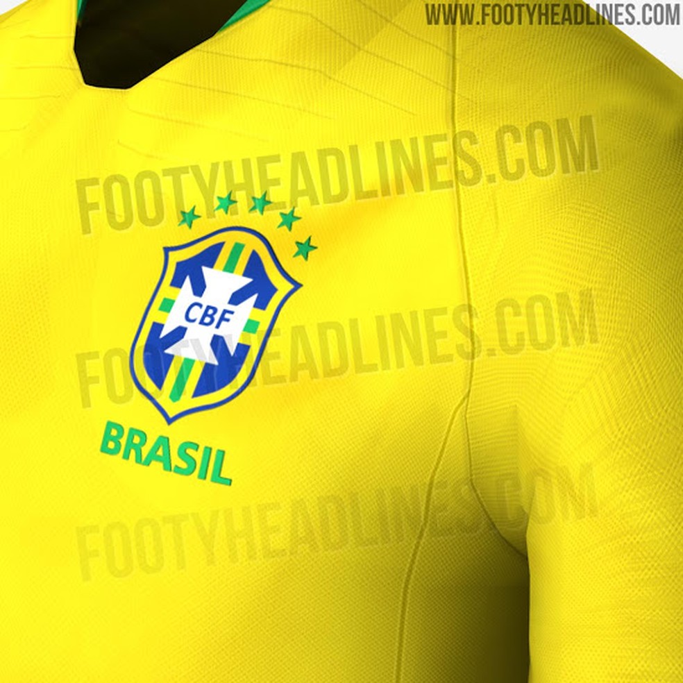 Uniforme da seleção brasileira (Foto: Divulgação / Footy Headlines)