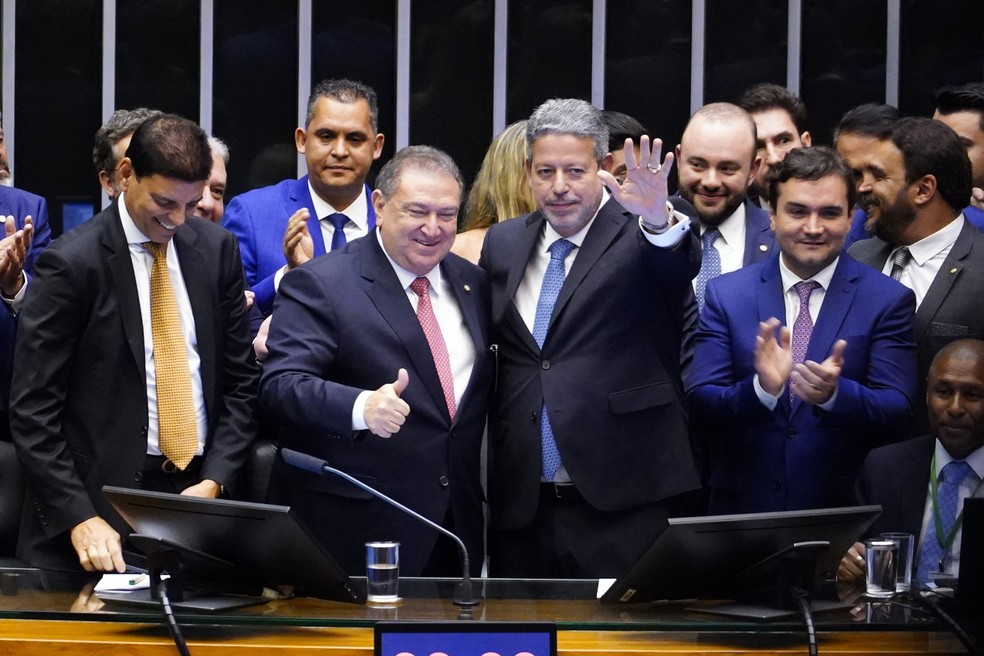 Arthur Lira reeleito presidente da Câmara — Foto: Pablo Valadares/Câmara dos Deputados
