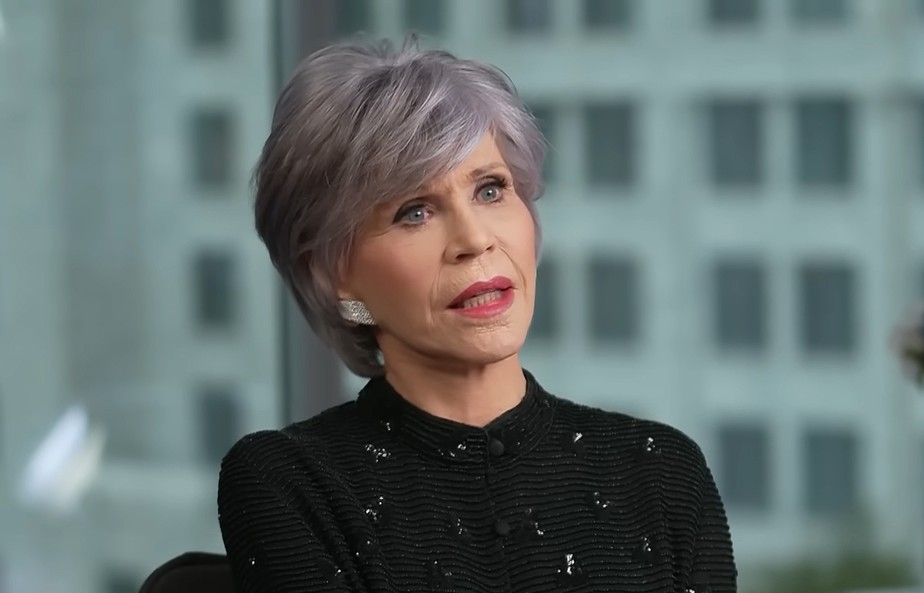 Jane Fonda em entrevista ao Entertainment Tonight