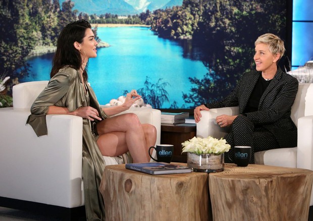 Kendall Jenner no programa de Ellen Degeneres (Foto: Divulgação)