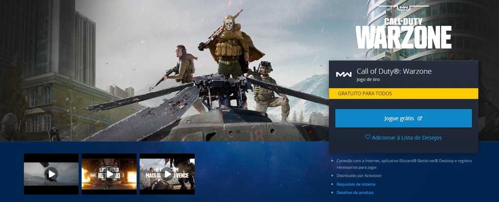 Usuários relataram problemas no site e só conseguiram realizar o download no launcher — Foto: Reprodução/Blizzard