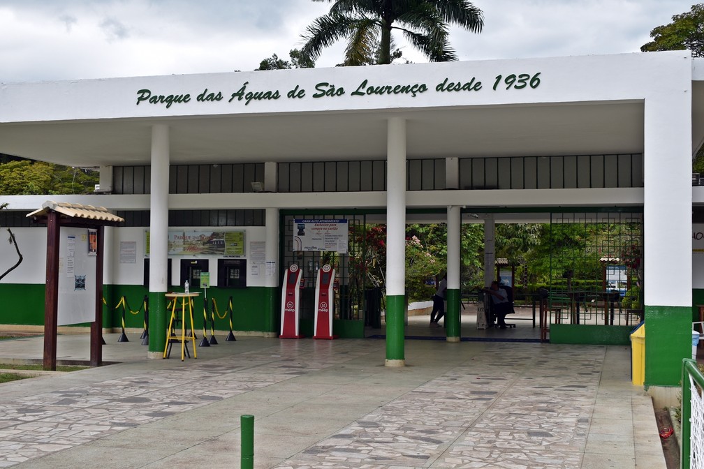 Parque das Águas em São Lourenço é um dos principais atrativos do Circuito das Águas — Foto: Lucas Soares / G1