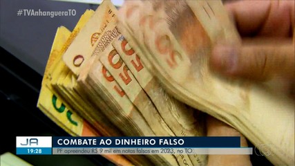 PF apreende R$ 9 mil em notas falsas em 2023 no TO; esse tipo de apreensão está em queda