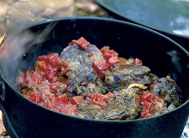 Cordeiro com tomate, abobrinha e cogumelos (Foto: StockFood / Gallo Images Pty Ltd.)