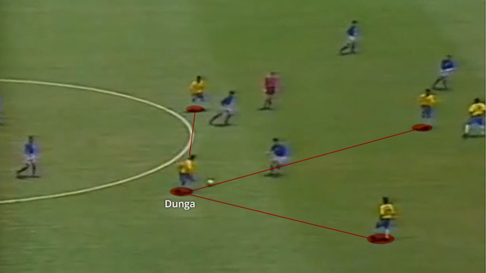 Dunga na final contra a ItÃ¡lia: aula de futebol â Foto: Leonardo Miranda