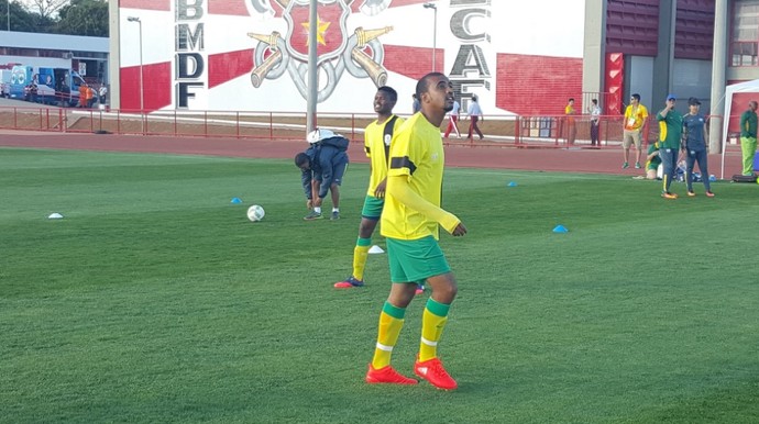 Treino da seleção olímpica da África do Sul em Brasília (Foto: Reprodução de Twitter)