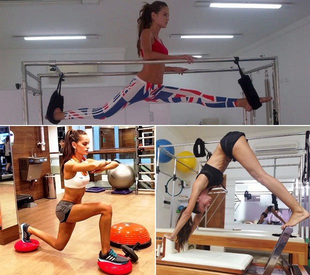 Izabel Goulart é uma das adeptas do pilates. Top pratica modalidade regularmente (Foto: Reprodução/Instagram)