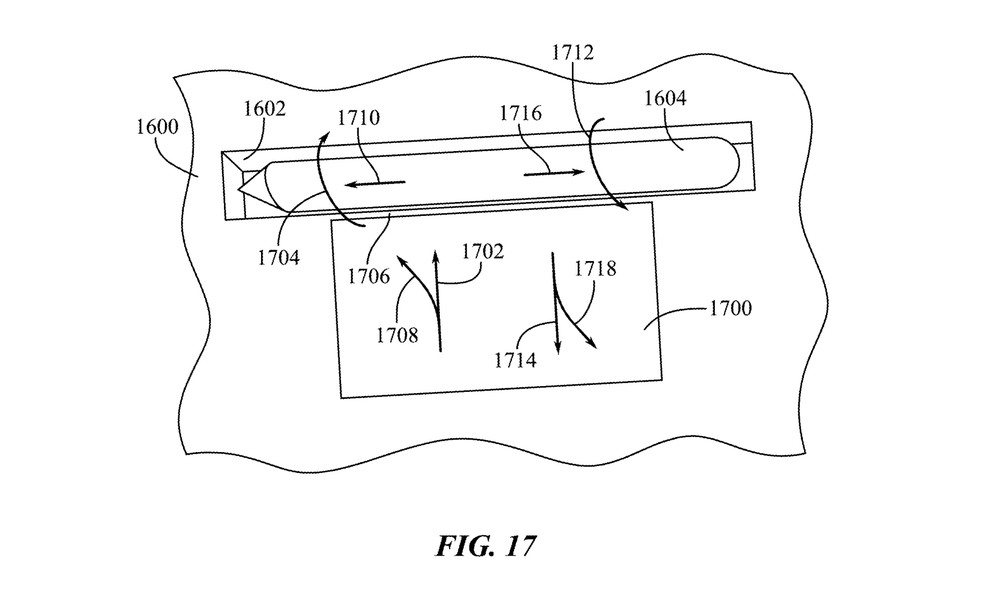 Imagem do Apple Pencil funcionando como scroll do touchpad — Foto: Reprodução/US Patent & Trademark Office