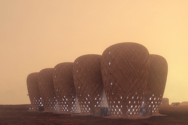 Designers da Malásia projetam construir colônia de bambu em Marte (Foto: Divulgação)
