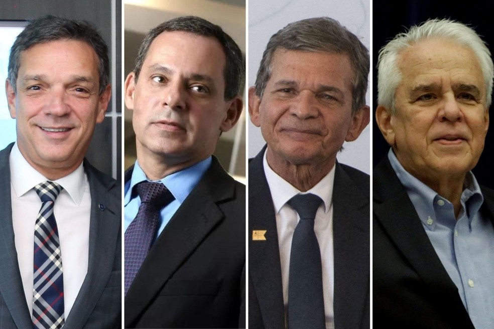 Presidentes da Petrobras no governo Bolsonaro: Caio Andrade, José Mauro Coelho, Silva e Lula e Castello Branco — Foto: Arquivo/Editoria de Fotografia