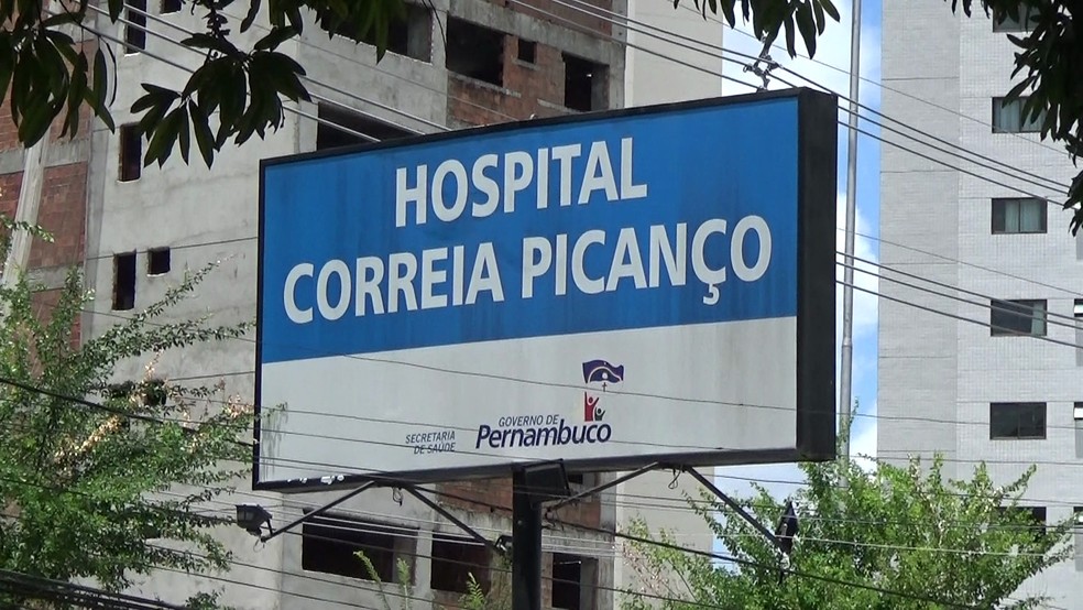 Hospital Correia PicanÃ§o fica na Zona Oeste do Recife â€” Foto: ReproduÃ§Ã£o/TV Globo