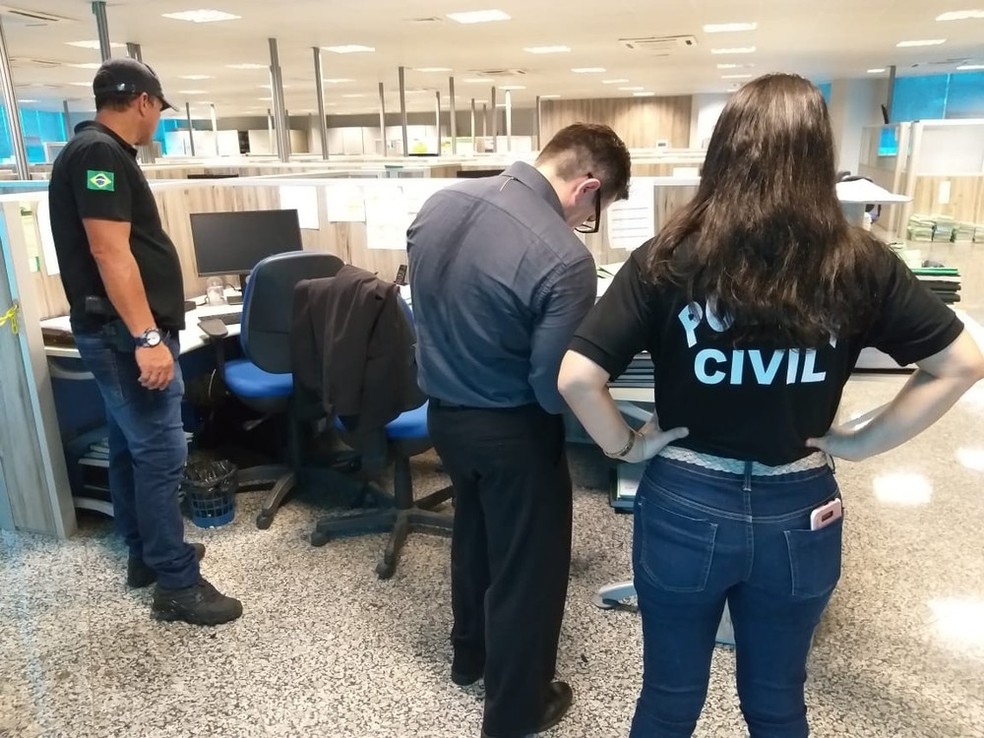 Primeira fase da Operação Pau Oco foi deflagada pela Polícia Civil no dia 5 de novembro de 2018.  — Foto: Divulgação/Polícia Civil