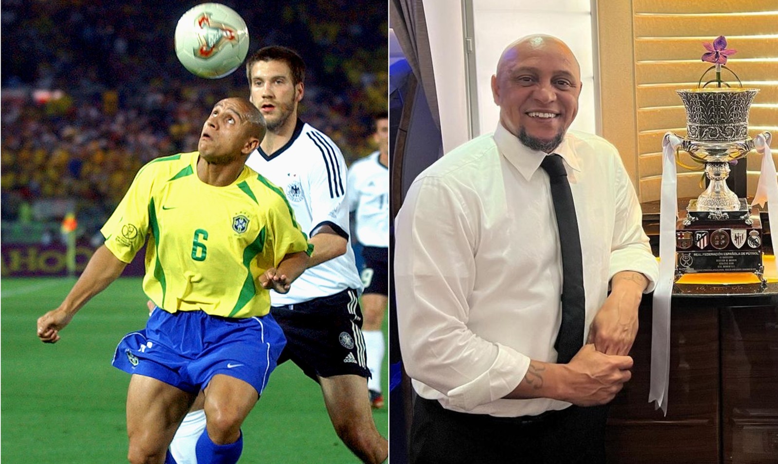 Roberto Carlos voltou ao Real Madrid, clube que defendeu por 11 anos, e hoje é Diretor de Relações Institucionais