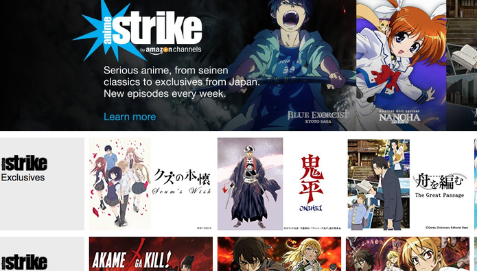 Anime Strike leva conteúdo exclusivo de anime à Amazon (Foto: Reprodução/Felipe Vinha)