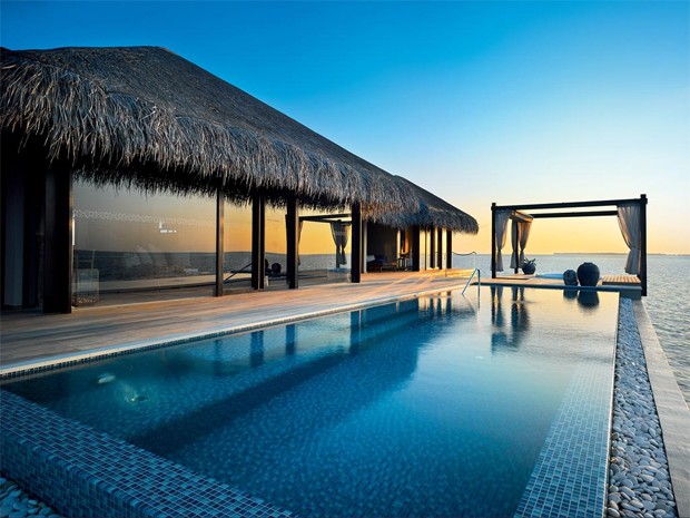 Hotel nas Ilhas Maldivas, em que Alok e Romana Novais se hospedaram (Foto: Divulgação)
