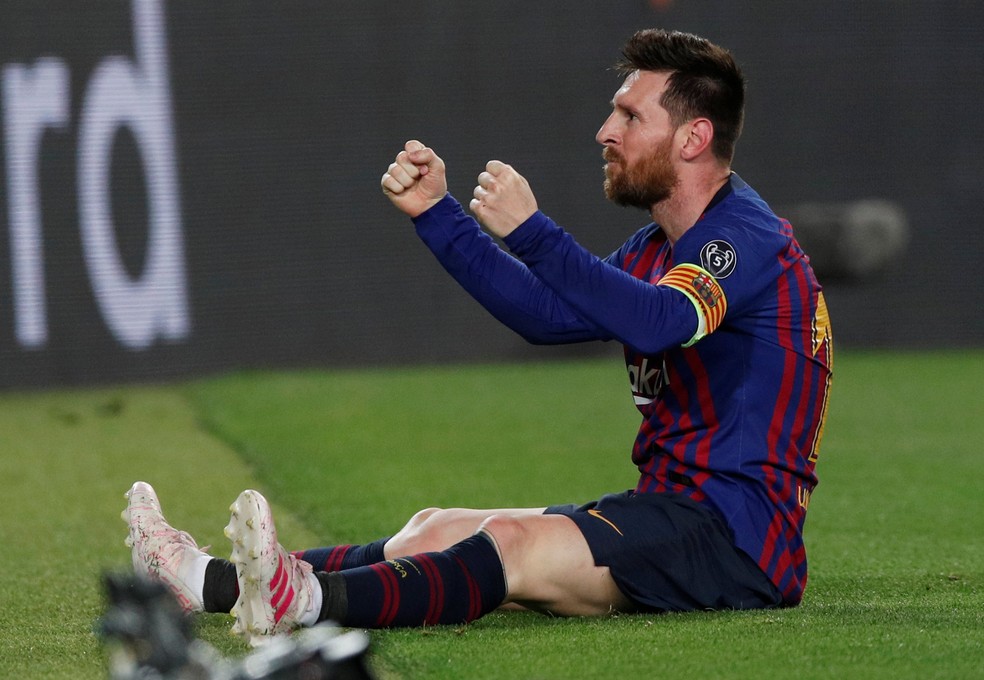 Messi foi o nome da vitória sobre o Liverpool — Foto: Reuters