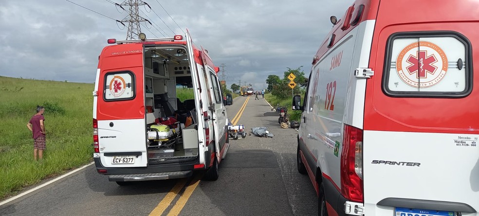 Homem morre após colisão entre motos em Jundiaí (SP) — Foto: Trânsito Jundiaí/Divulgação