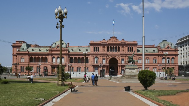 Casa Rosada, sede do governo argentino (Foto: Diego Delso, CC BY-SA 3.0, via Wikimedia Commons)