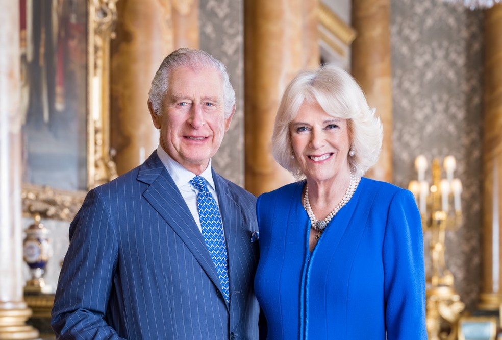 Rei Charles III e Rainha Camilla, do Reino Unido — Foto: Buckingham Palace