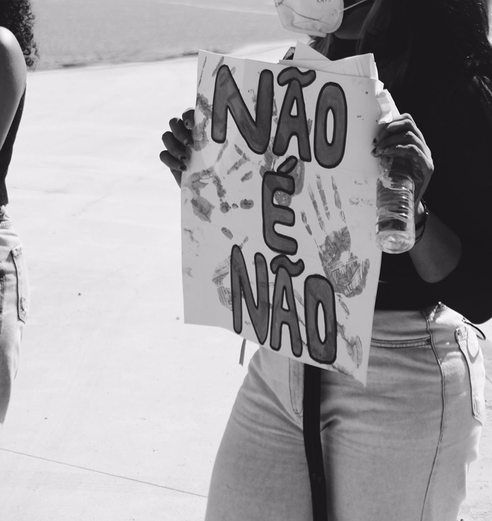 Protesto foi feito por alunos do Ifro em Porto Velho  — Foto: Grêmio estudantil Ifro/Reprodução 