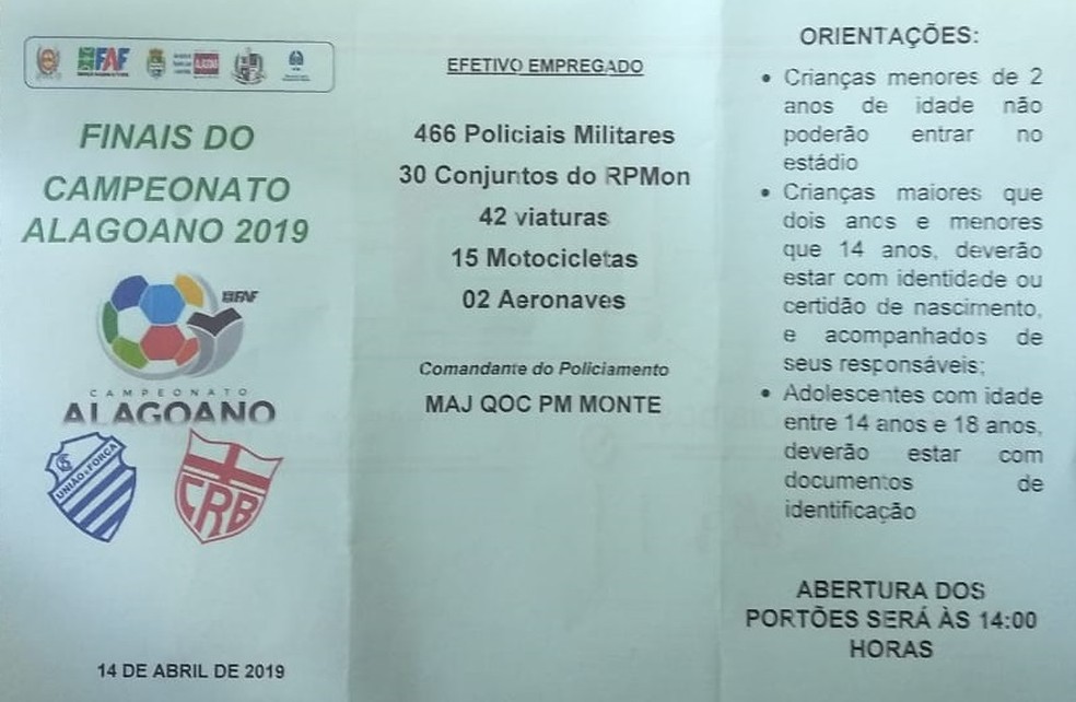 Esquema de segurança para o clássico terá 466 policiais militares — Foto: Orlando Batista/Arquivo Pessoal