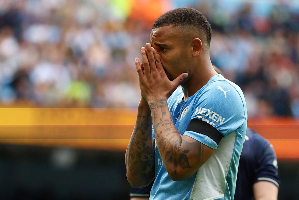 Gabriel Jesus deve deixar o Manchester City depois de cinco anos e meio — Foto: Hannah Mckay/Reuters