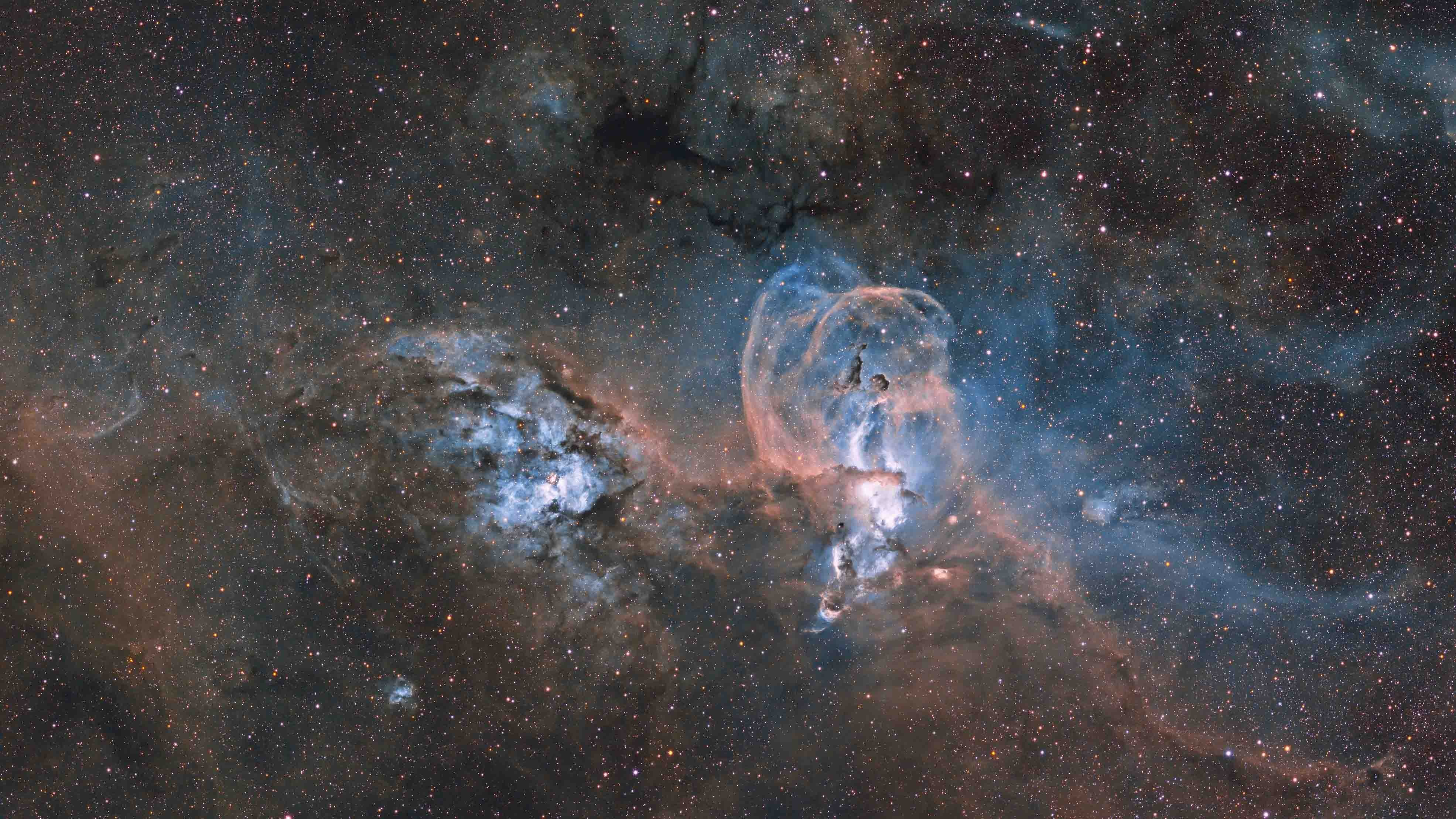 A Nebulosa da Estátua da Liberdade é fica situada próxima ao braço de Sagitário da Galáxia (Foto:  © Ignacio Diaz Bobillo/Divulgação Royal Observatory Greenwich)