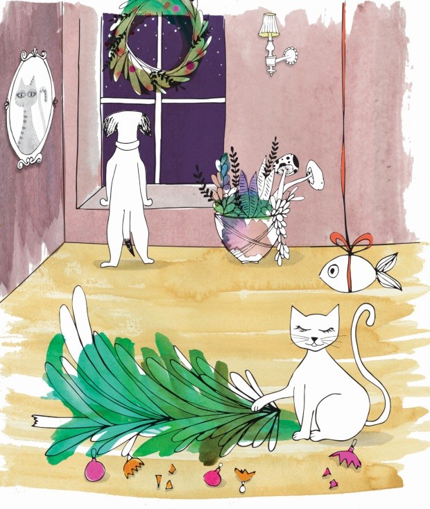 Ilustração A vida com pets, dezembro de 2019 (Foto: Ilustração Patricia Sodré / Editora Globo)