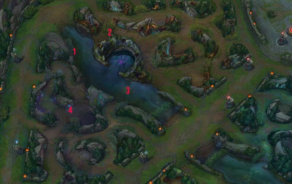 Quatro locais de sentinelas na rota do topo (Foto: Reprodução/Julio César Puiati)