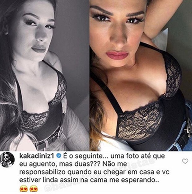Kaká Diniz: comentário quente ao ver fotos de Simone (Foto: Reprodução Instagram)