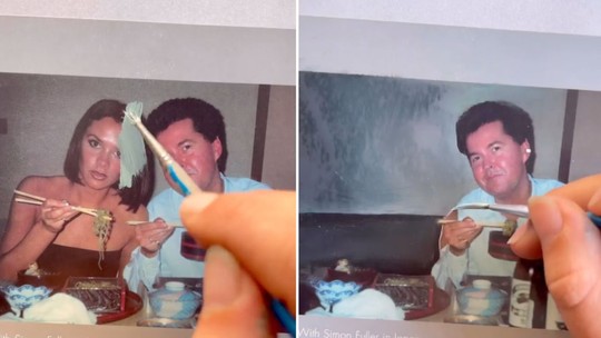 Artista faz "Photoshop à mão" para apagar pessoas em fotos antigas e vídeos viralizam
