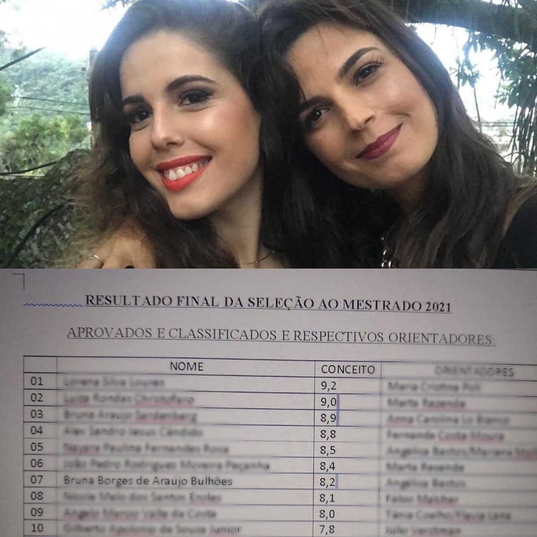 Emanuelle Araujo comemora aprovação da filha em mestrado (Foto: Reprodução/Instagram)