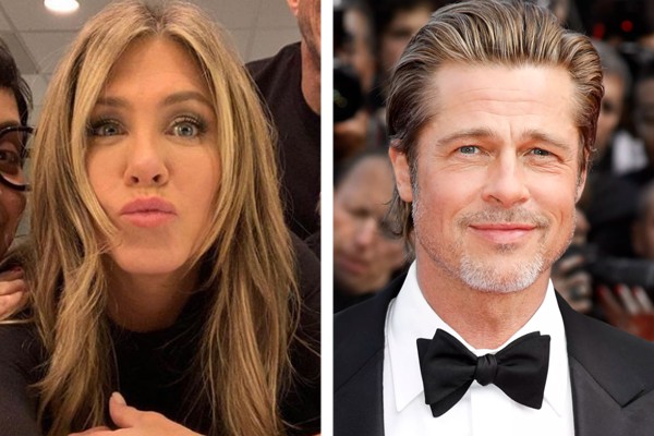 Jennifer Aniston e Brad Pitt (Foto: Reprodução / Instagram; Getty Images)