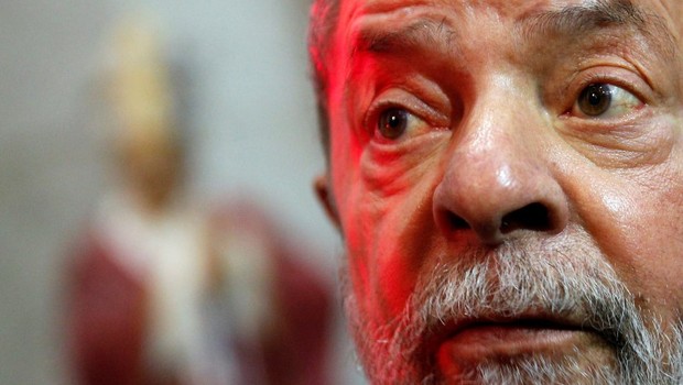 O ex-presidente Luiz Inácio Lula da Silva durante cerimônia em São Paulo (Foto: Leonardo Benassatto/Reuters)
