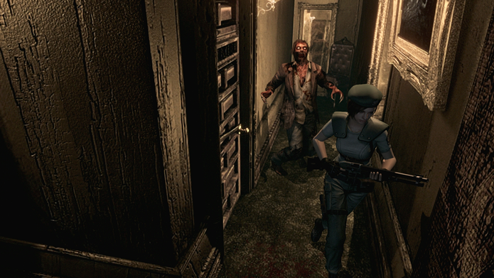 Resident Evil HD Remaster dá ao primeiro game da série gráficos e gameplay atuais (Foto: Reprodução/YouTube)