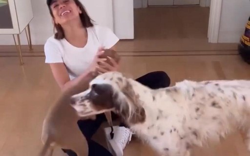 Anitta reencontra cães após dia histórico no VMA: "Morrendo de saudade"