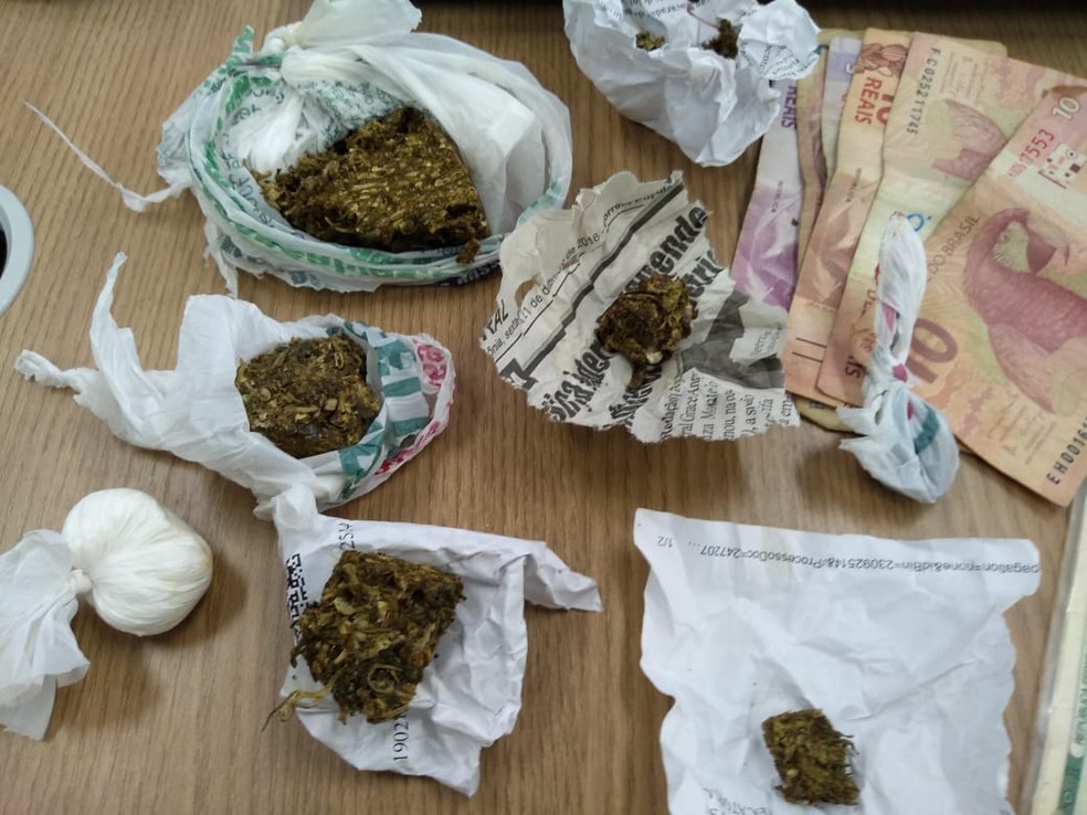 Droga foi encontrada nas casas dos suspeitos — Foto: Polícia Civil/Divulgação