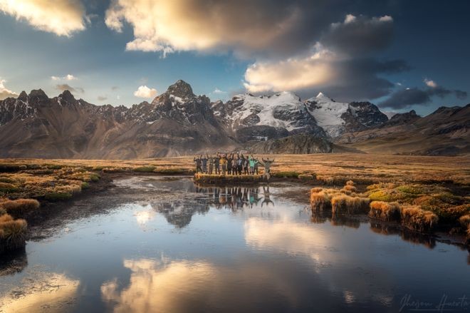 Uma oficina realizada em Huarapasca, no Parque Nacional Huascarán, na região de Ancash, Peru. (Foto:  JHEISON HUERTA via BBC)