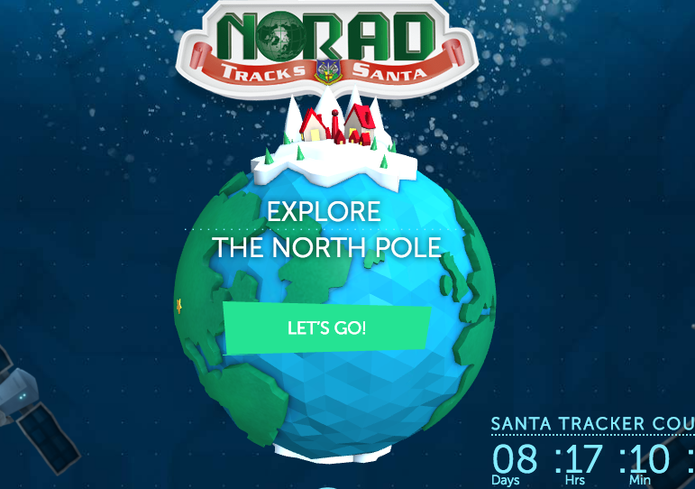 NORAD Tracker também rastreia o Papai Noel (Foto: Reprodução/Felipe Vinha)