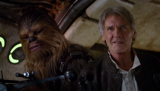  Chewbacca e Han Solo em ação novamente!  (Foto: Reprodução)