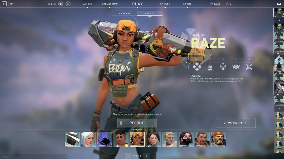 Raze is one of the characters in the game. (Image: Valorant)