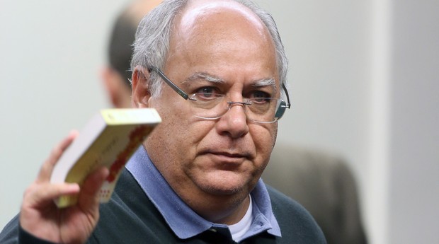 O ex-diretor de Serviços da Petrobras Renato Duque durante 
