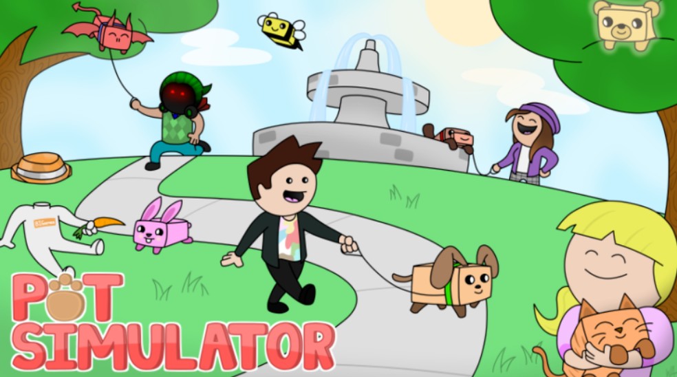Em Pet Simulator é possível adotar e colecionar animais de diferentes raças — Foto: Divulgação/Roblox