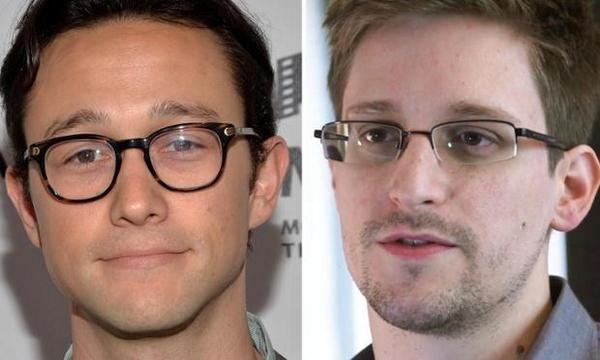 Óculos em comum: Joseph Gordon-Levitt (esquerda) viverá o homem que desmascarou a espionagem norte-americana (Foto: Getty Images)