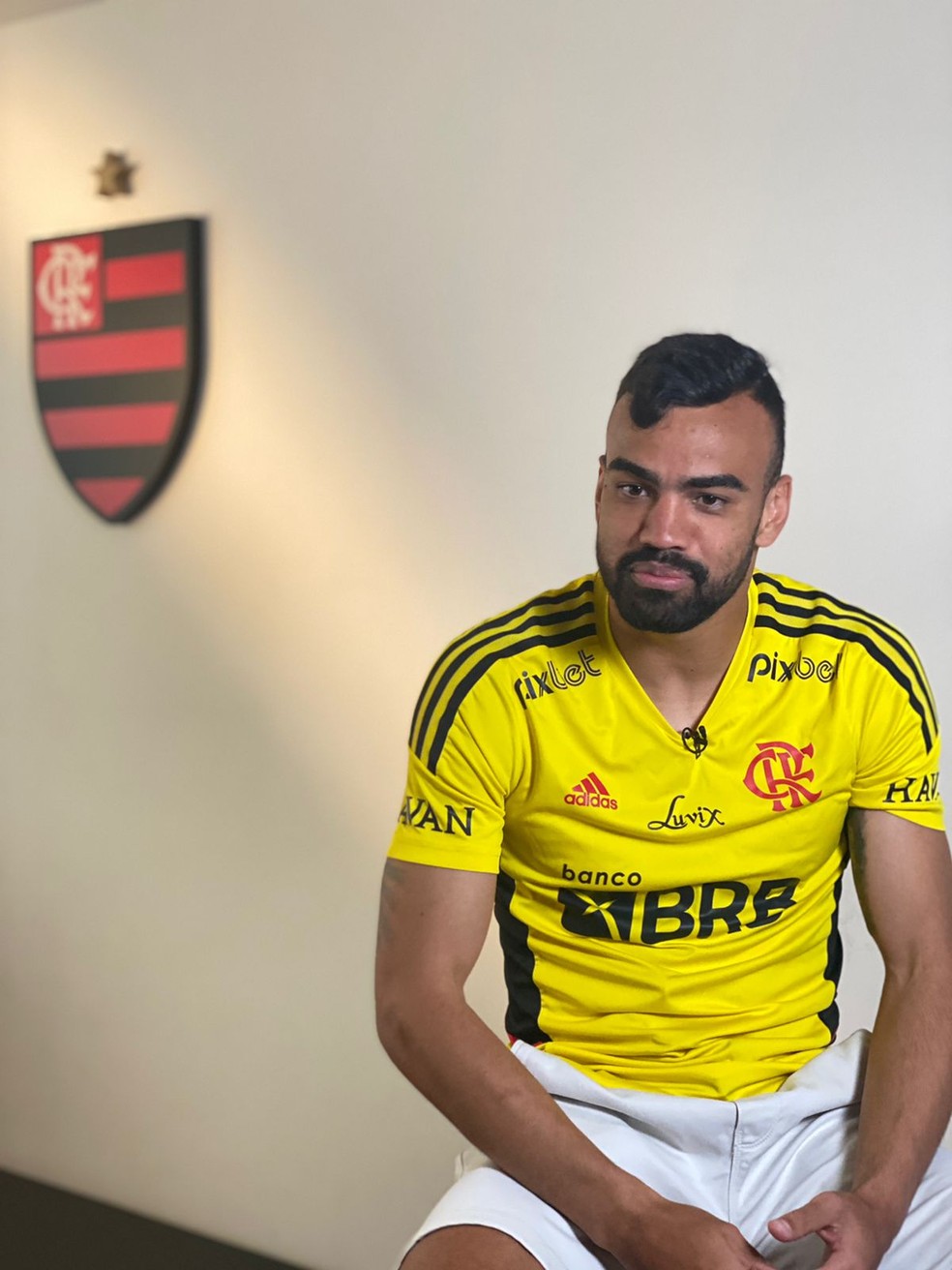 Fabr&iacute;cio Bruno, do Flamengo, em entrevista exclusiva ao ge &mdash; Foto: Cah&ecirc; Mota
