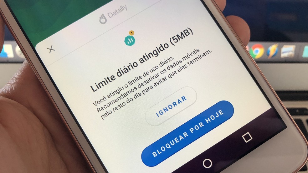 Aprenda a configurar o limite de uso de dados di&aacute;rio no Datally (Foto: Helito Bijora/TechTudo)
