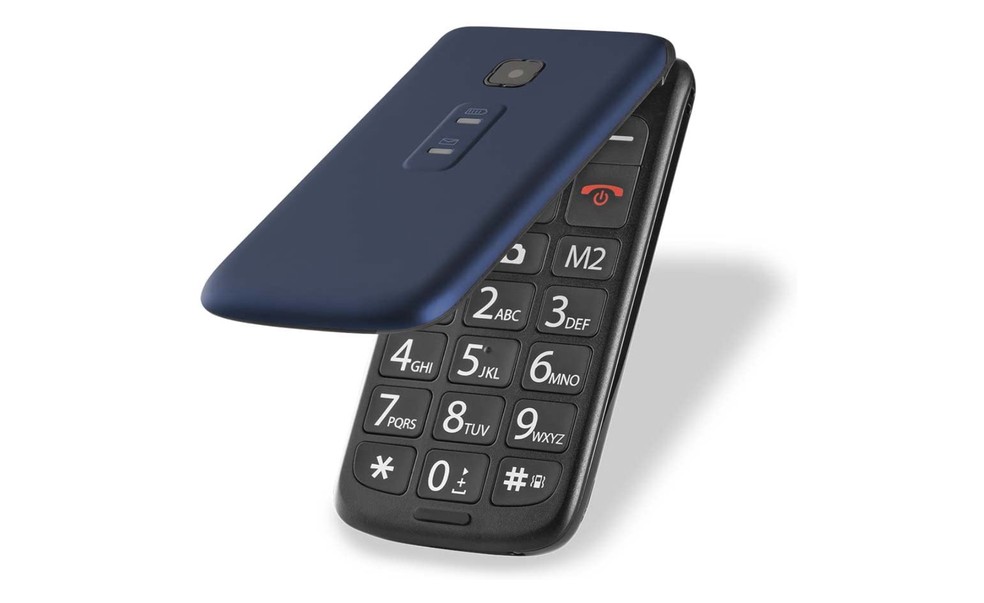 Vita Multilaser P9020 é um celular flip que é voltado para idosos — Foto: Divulgação/Multilaser