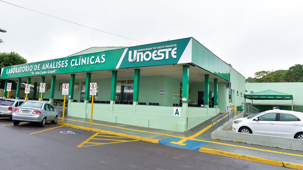 Laborat&oacute;rio de An&aacute;lises Cl&iacute;nicas da Unoeste fica na via lateral do Hospital Regional (HR) &mdash; Foto: Ector Gervasoni